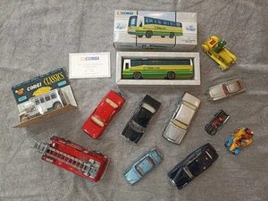 Vintage Corgi And Dinky Collection Merryweather, Mercedes, Rolls Royce, Peugeot - Picture 1 of 16