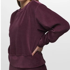Sudadera Pullover Grande Prana Mulberry Escambia Mezcla Algodón Terciopelo Cuello Redondo - Imagen 1 de 9