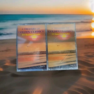 A Treasury Of Golden Classics 111 Beautiful Melodies 4 Cassettes Sealed New - Picture 1 of 2