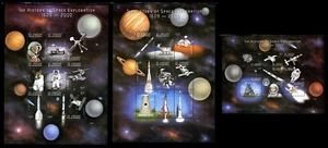 St. Vincent Scott #2700-2702 MNH SHEETS of 9 History Space Exploration CV$21+ - Picture 1 of 1