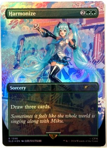 MTG Harmonize RAINBOW FOIL Secret Lair x Hatsune Miku 1596 NM - Picture 1 of 6