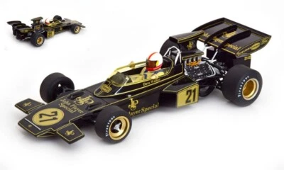 MODELLINO AUTO F1 STATICO MODELCAR LOTUS 72D WALKER SPAIN GP 1972 SCALA 1/18 - Immagine 1 di 4