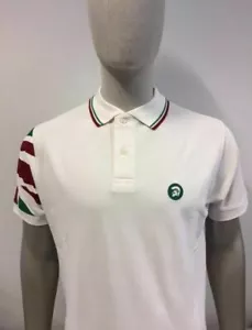 TROJAN TR/8211 Union Jack Italia Polo Manga Corta Algodón Talla Pequeña - Imagen 1 de 1