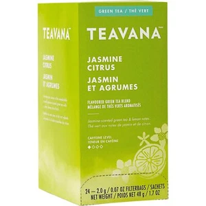 Jasmine Citrus Green Tea 24 Count Individually Packaged Easy Brew Bags - Picture 1 of 2