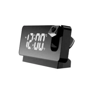 Reloj despertador de proyección portátil alimentado por USB reloj de cabecera relojes silenciosos para dormir - Imagen 1 de 16