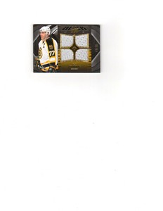 2009/10 UD Black Ray Bourque Quad Jersey 72/99! RaRe!