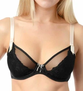 Triumph Beauty-Full Icon W 10136946 Black Underwired Lace Bra Women's 40 C NWT - Picture 1 of 1