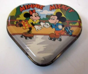 Disney Minnie Mickey Balul   scatola di latta vuota 6,5 X 6 X 1,7  cm. - Imagen 1 de 2