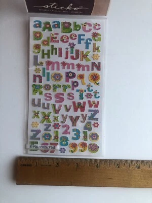 Sticko Springtime Floral Alphabet Stickers  - Image 1 of 2