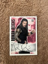 Topps slam attax Rivals Roman Reigns autograph card, NM card