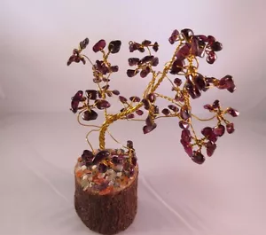 Granate Feng Shui Chakra Rieki árbol con cable - Imagen 1 de 1