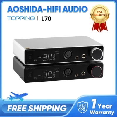 Amplificador de audio TOPPING L70 amplificador de auriculares NFCA completamente equilibrado con control remoto Foto 1 de 4