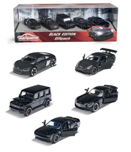 Majorette 212053174 Otra Licencia EDICIÓN NEGRA FUNDIDO A PRESIÓN COLECCIONISTA PAQUETE DE 5 COCHES - Imagen 1 de 5