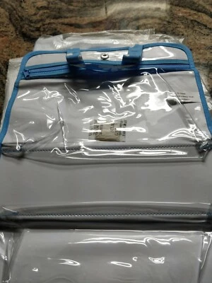 AVON BLUE FLOWERD ORGANIZER BAG WITH POCKETS NOS NOS - Image 1 of 4