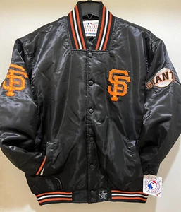 San Francisco Giants Satin Jacke bestickte Logos von JH Design - MLB Lic & Neu - Bild 1 von 9