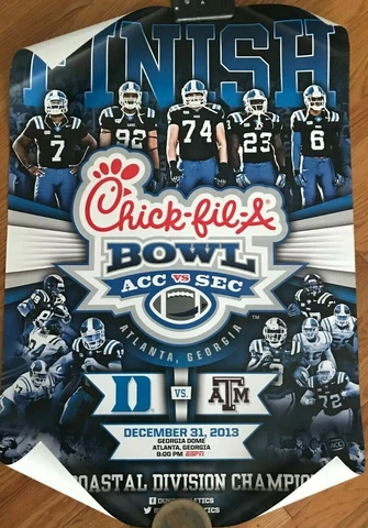 2013 CHICK-FIL-A BOWL - DUKE vs TEXAS A&M poster Cover