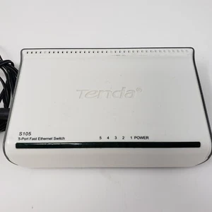 Tenda 5-Port 100Mbs Ethernet Switch Model S105 with Power Adapter - Picture 1 of 10