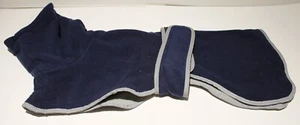Hundejacke Mantel LARGE Rollkragen zweilagig Fleece reflektierend 19" Rückenlänge - Bild 1 von 5