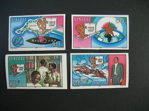 Sénégal Non dentelé  neuf ** MNH-Imperf  N°449 à 452 Annivers. Président Senghor - Picture 1 of 1