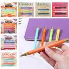 5Pcs/Set Stationery Daily Reminders Pens Set Push Type Bachelorette Pens  School