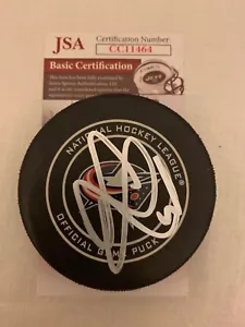 Seth Jones signed Columbus Blue Jackets Official Game Puck autographed JSA - Picture 1 of 2