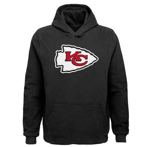 Outerstuff Youth Boys Kansas City Chiefs NFL Primary Logo Team Hoodie Cover