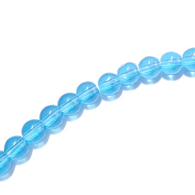 MARKENLOS Perle di vetro rotonde circa 3,8 mm azzurro blu circa 100 perle distanziatore design nenad