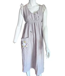 Antique Edwardian Dress Domestic Day Dress Soft Lilac Gingham check Reworked - Picture 1 of 10