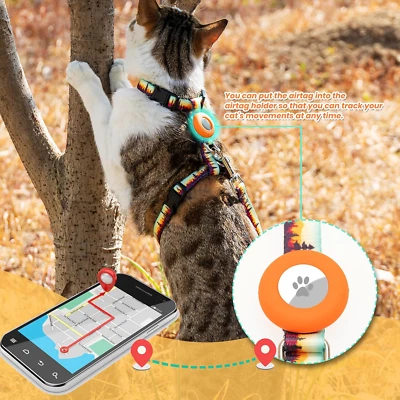 Arnés para Gatos con Soporte AirTag y Correa - A Prueba de Escape, Ajustable para Caminar Foto 1 de 4