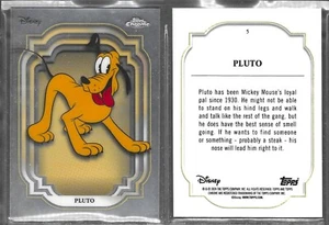 Topps Chrome Disney 2024 #5 Pluto Mickey Card - Picture 1 of 1