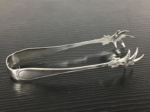 ANTIQUE Edwardian Sterling Silver Claw Feet Sugar Tongs - 1904 William Devonport - Picture 1 of 5