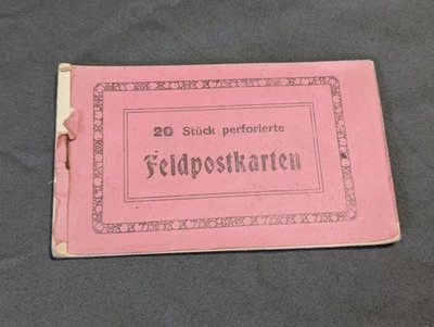 Original WWI German Packet of Feldpost Postcards Post Card Booklet Soldier Mail - Image 1 of 4