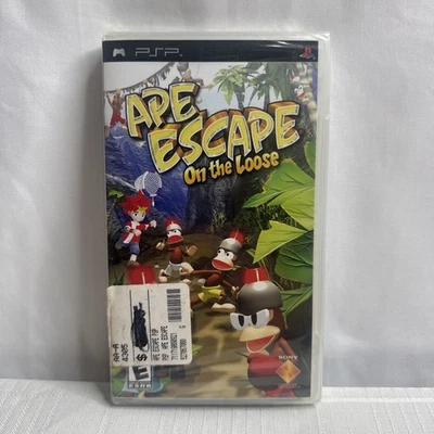 Ape Escape On The Loose Sony PSP Launch Title Black Label FIRST PRINT NEW SEALED - Image 1 of 4