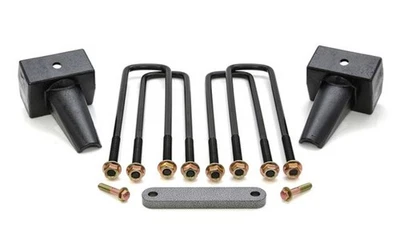 ReadyLift 26-2742 Rear 4" Steel Block Kit & U-Bolts for F-350 / F-450 Super Duty Foto 1 de 4