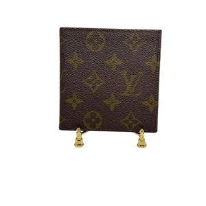 Vintage Louis Vuitton Monogram Canvas Bifold Wallet Card Holder Brown EUC RARE - Picture 1 of 16