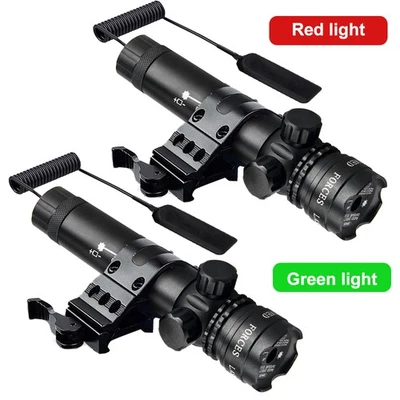 Red/Green Laser Dot Sight Scope QD 20mm Rail Mount For Airsoft Gun Rifle Hunting - Image 1 of 4