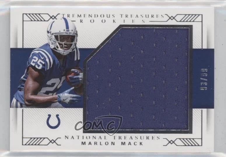 2017 Panini National Treasures Tremendous Rookies /99 Marlon Mack #37 RC - Image 1 of 2
