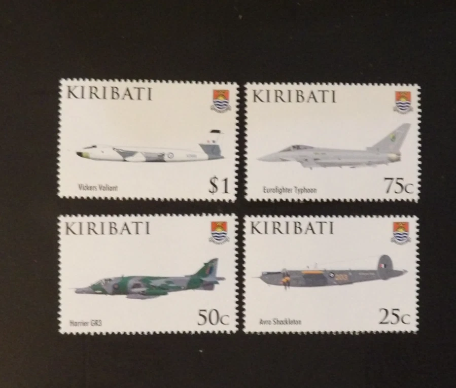 JUEGO DE 4 KIRIBATI SCOTT #939-942 ANIVERSARIO DE LA REAL FUERZA AÉREA MNH Foto 1 de 1