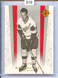Gordie Howe 2006-07 Ultimate Collection #25 /699 Red Wings Mr. Hockey HOF - Picture 1 of 2