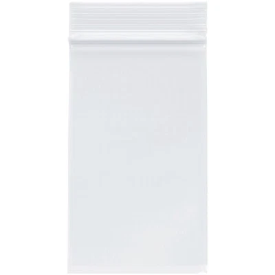 Sacos plásticos recarregáveis com zíper resistente Plymor 3" x 5", 4 mm - Imagem 1 de 4