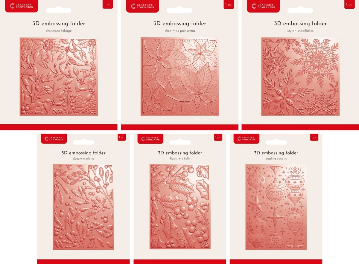 WooYangFun Christmas Hanging Ball Embossing Folder - 10.5x14.5cm Plastic Template For Card Making