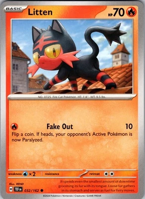 Litten 032/162 Common Regular SV05: Temporal Forces NM - Image 1 of 2