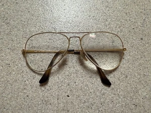 Marco de metal dorado Ray-Ban RB 6489 AVIATOR METAL II 2500 58-14-140 solamente. - Imagen 1 de 5