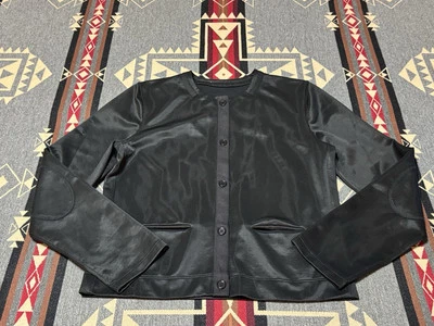 Blusa cárdigan Prada con ribete de seda bolsillo punto en el codo para mujer talla L M12 Foto 1 de 4