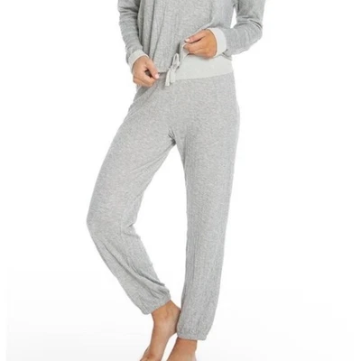 Barefoot Dreams Women’s Crinkle Jersey Lounge Pants Gray Sz S Comfy - Image 1 of 4