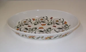 Large UNUSED Portmeirion Botanic Garden White Cistus 36 cm Oval Oven Dish #W8 - Picture 1 of 4