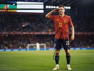 Calcio - Pablo Sarabia - Fotografia 8x10 pollici firmata a mano - Spagna - COA - Foto 1 di 1