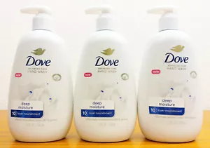 Dove Advanced Care Hand Wash Soap, Deep Moisture, 12 fl oz, Pack of 3 - Picture 1 of 2