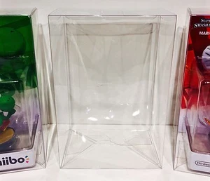 6 Box Protectors For NINTENDO AMIIBO Original Size Only! Clear Display Cases - Picture 1 of 10