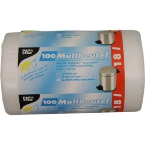 Papstar Hdpe Cubo de la Basura 18 Litros 520 X 460MM Transparente 100 Pieza - Imagen 1 de 1